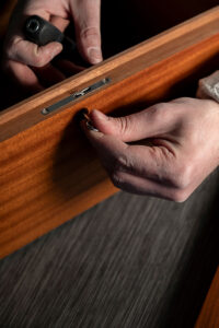 humidor wood details